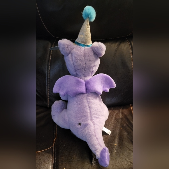 F.A.O Schwarz 12" Sparklers Wear & Share Plush Dragon w/ Party Hat. NWT. - Picture 7 of 13